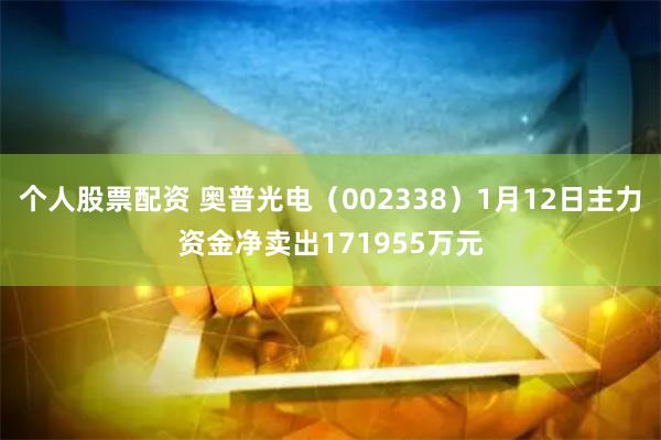 个人股票配资 奥普光电（002338）1月12日主力资金净卖出171955万元