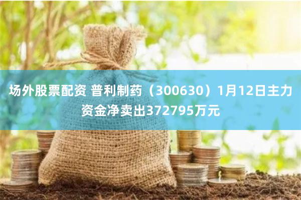 场外股票配资 普利制药（300630）1月12日主力资金净卖出372795万元